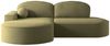Ecksofa Schlafsofa Sofa GIRONA Stoff Salvador Olivgrün Ottomane Links Bild 2