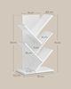 Vasagle Bücherregal Baumform, Standregal 5 Ebenen, Eckregal platzsparend, Aufbewahrungsregal für Schlafzimmer, Wohnzimmer, Homeoffice Bild 5