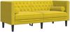vidaXL 3-tlg. Chesterfield-Sofa-Set mit Nackenrollen Gelb Samt 3209287 Bild 5
