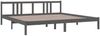 Massivholzbett Grau 200x200 cm [814906] Bild 3