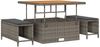 vidaXL Garten-Sofa-Set mit Kissen mit Speicher 13 pcs Grau 3364528 Bild 4