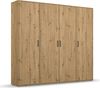 rauch Kleiderschrank; Drehtürenschrank VOYAGER, 4-türig, Eiche Artisan, 187 x 194 x 53xcm Bild 3
