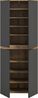 Universalschrank (B/H/T: 70x175x37 cm) in anthrazit und Evoke Oak Nachbildung Bild 3