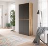 Universalschrank (B/H/T: 70x175x37 cm) in anthrazit und Evoke Oak Nachbildung Bild 5