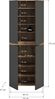 Universalschrank (B/H/T: 70x175x37 cm) in anthrazit und Evoke Oak Nachbildung Bild 4