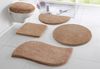 OTTO home Badematte Merida, Badvorleger, Badezimmer Teppich, Höhe 32 mm, rutschhemmend beschichtet, schnell trocknend, strapazierfähig, fußbodenheizungsgeeignet, Kunstfaser, wellenförmig, Badteppich, Uni Farben, rechteckig, rund & als 2-tlg. Set erhält... Bild 2