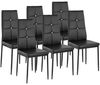 tectake Esszimmerstuhl 6er Set Esszimmerstuhl (6er Set, 6 St), gepolstert mit Kunstlederbezug Bild 4