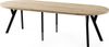 WFL GROUP Esstisch Twixy ausziehbar rund industrial mit schwarzen Holzbeinen (MADE IN EU, erhältlich in 2 Größen – Durchmesser 100 cm, ausziehbar auf 250/300 cm), XXL groß extra lang Ausziehtisch für 5-16 oder 5-14 Personen Bild 2