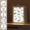 OnlyWow Nachttischlampe Lightbox Dino - Grün - Jungen - Dinosaurier - Blau, Dimmbar, Farbwechsel, LED, Warmweiß, Kaltweiß, Neutralweiß Einstellbar, Kinderzimmer, Babyzimmer, Dimmbar, mit Kabel, Nachtlampe, LED Bild 3