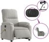 vidaXL Massagesessel Aufstehhilfe Elektrisch Hellgrau Mikrofasergewebe 3204951 Bild 5