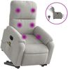vidaXL Massagesessel Aufstehhilfe Elektrisch Hellgrau Mikrofasergewebe 3204951 Bild 2