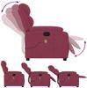 vidaXL Massagesessel Weinrot Samt 373516 Bild 5