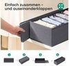 Sekey Aufbewahrungsbox Aufbewahrungsbox Set aus Vliesstoff – faltbarer Schubladen, 8 St, 19 × 40 × 11 cm, Organizer für Schrank und Kleiderschrank Bild 4