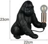 Besondere Tischleuchte KONG Affenlampe Gorilla Schwarz, Höhe 23cm Bild 4