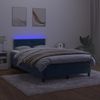 vidaXL Boxspringbett mit Matratze & LED Dunkelblau 120x200 cm Samt 3134337 Bild 3