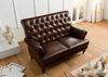 Sofa 2-Sitzer Echtleder 140x84x94 braun CHESTERFIELD #106 Bild 3