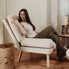 Relaxsessel Sessel ARIEL inkl. Hocker in Stoff Trinity Beige Bild 2