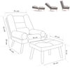 Relaxsessel Sessel ARIEL inkl. Hocker in Stoff Trinity Beige Bild 5