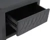 Vente-unique - DANIELE Bedside table SamtStoff Grau - B 35 cm x H 41 cm x L 50 cm Bild 5