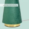 Relaxdays Tischlampe mit Samtschirm Bild 5