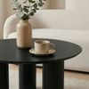 IDIMEX Couchtisch ESTER, Beistelltisch 70 cm mit zylinderförmigen Standfüßen Schwarz Bild 2