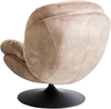 Drehsessel NOLVIK Samtstoff Sandbeige Bild 5