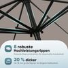 Sekey Sonnenschirm ø 200/270/300 cm Gartenschirm Rund, Marktschirm Knickbar, mit Kurbel, LxB: 300x300 cm, sonnenschirm 300cm, Neigungswinkel, für Balkon Garten, UV 50+ Bild 3