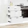 vidaXL Küchenunterschrank „Porto“ Hochglanz-Weiß Holzwerkstoff 854261 Bild 3