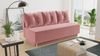 Schlafsofa Mico - Sofa mit Bettkasten, Couch mit Schlaffunktion, Bettfunktion, Bettsofa mit Bonell-Ferderkern, Velours (Pink (Kronos 29)) Bild 1