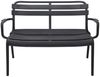 Gartenbank Lagos Komfort, Polypropylen, Schwarz, 100 x 76 x 62 cm Bild 2