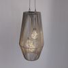formano LED Tischleuchte Rattan-Optik, LED, Solarbetrieben, Grau, Bänder, H: 45cm Bild 3