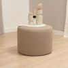 Bronx71 Hocker Hilda rund Stoff taupe Bild 3