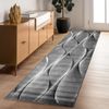 Carpettex Designteppich Ombre Design, Rechteckig, Höhe: 12 mm, Modern Kurzflor Teppich Wohnzimmer Wellen Holz Optik versch. größe Bild 3