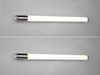 LED Bad Wandleuchten 2er Set mit Steckdose Chrom - Spiegelleuchten, B: 79cm Bild 3