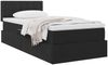 vidaXL Aufbewahrungsbett mit Matratze Schwarz 100 x 200 cm Samt 3370859 Bild 3