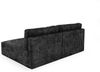 Ecksofa mit Schlaffunktion NATALIA XS in Stoff Tilia Schwarz Ottomane Rechts Bild 3