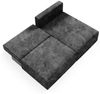 Ecksofa mit Schlaffunktion NATALIA XS in Stoff Tilia Schwarz Ottomane Rechts Bild 5