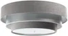 BPS Koncept 050-2EP-074 Deckenleuchte TRINITY 2xE27 60W Velours auf PVC-Kunststoff grau, silber, weiß H:23cm Ø60cm dimmbar Bild 4