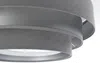 BPS Koncept 050-2EP-074 Deckenleuchte TRINITY 2xE27 60W Velours auf PVC-Kunststoff grau, silber, weiß H:23cm Ø60cm dimmbar Bild 5
