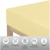 OTTO home Spannbettlaken PHYSALIS Comfort 100% Baumwolle, 150 g/m², Jersey, Gummizug: rundum, (2 Stück), Bettlaken bis 20 cm Matratzenhöhe, weich, bügelfrei, optimaler Sitz Bild 3
