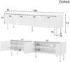 Lowboard, Modernes griffloses TV-Board, 180 cm, TV-Schrank, Fernsehschrank für Wohnzimmer, stehend Bild 4