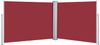 vidaXL Ausziehbare Seitenmarkise Rot 140 x 1000 cm 48489 Bild 2