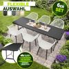 tillvex® Gartenstuhl 6er Set Wetterfest mit Armlehne | Outdoor Stühle bis 120kg belastbar | Gartenstühle UV-beständig | Terrassenstuhl Gartenmöbel Terrasse Balkon Outdoor Garten Bild 3