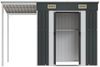 vidaXL Gartenhaus mit Schleppdach Anthrazit 277x107x181 cm Stahl 364526 Bild 4
