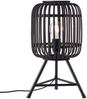 Brilliant Leuchten No. 93775-76 Woodrow Tischleuchte holz dunkel schwarz E27 Bild 1