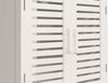 Waschbeckenunterschrank HWC-B41, Badezimmer Unterschrank Badschrank mit Staufach, Bambus MDF 60x60x30cm MVG ~ weiß Bild 5
