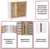 Waschbeckenunterschrank HWC-B41, Badezimmer Unterschrank Badschrank mit Staufach, Bambus MDF 60x60x30cm MVG ~ weiß Bild 2