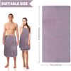 KinHwa Mikrofaser XXL Badetuch 76x152cm 2er Pack lila Schnelltrocknend Bild 2