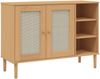 vidaXL Sideboard SENJA Rattan-Optik Braun 112x40x80 cm Kiefernholz 358028 Bild 2