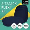 Lumaland 'Flexi Comfort' Sitzsack, Polystyrol, Navyblau, Big - 155 x 100 cm Bild 2
